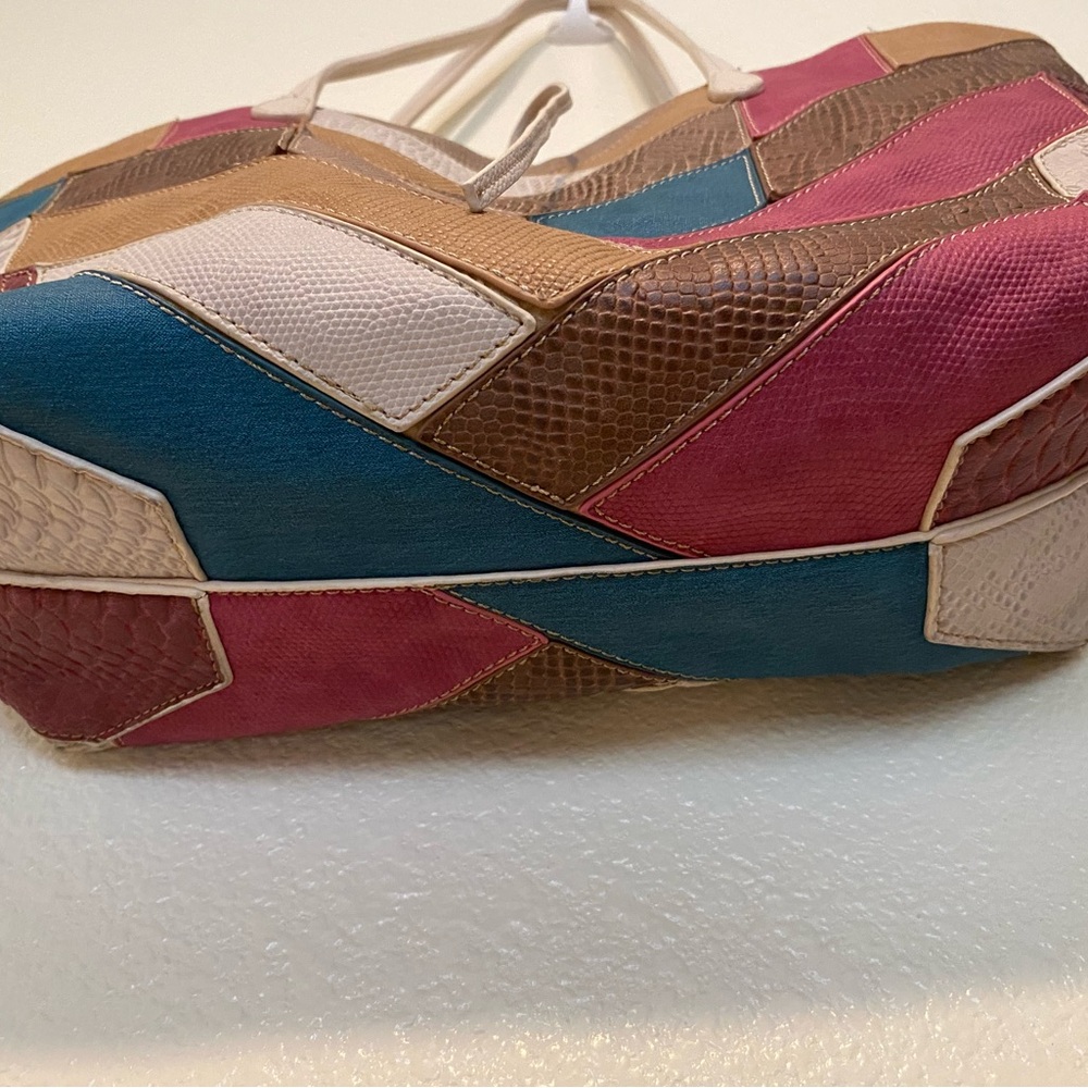 Desigual Colorful Chevron Tote Bag - Picture 4 of 12